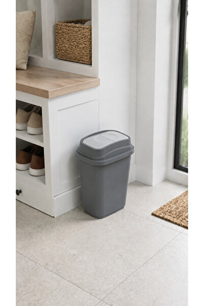 Hagen 10 Liter Swinging Lid Trash Can White – Compact Waste Bin for Kitchen, ...