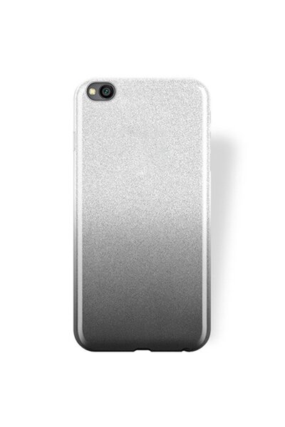 Forcell Σκληρή Θήκη με Γκλίτερ Διαφανής / Μαύρη (Xiaomi Redmi Go)