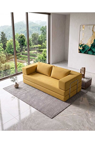 Genel Markalar Nestime® 200x100 cm Modüler Sünger Koltuk | 200x200 cm Yatak O...