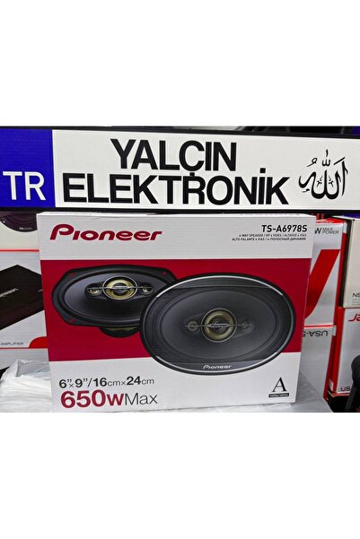 PINNER TS-A6978S 650W 100rms 6x9 amfı ve teyip uyumlu profosyönel üst segment...