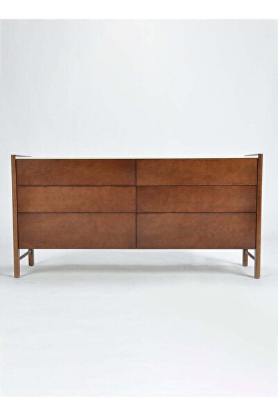 Switch Bedroom Makeup Vanity - Dresser For Hairstyle Walnut 150*40*75cm