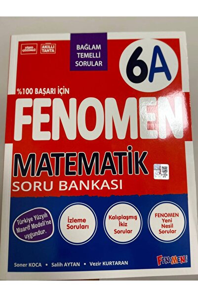 Fenomen Yayıncılık ***YENİ ÜRÜN-GÜNCEL MÜFREDAT*** FENOMEN 6 MATEMATİK (A) SO...