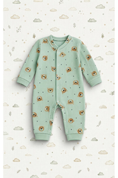mini kanka Baby Boy Baby Girl Romper Unisex Cotton Natural Cotton Patterned S...