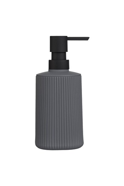 Zâna Casei Grey Plastic Dispenser with Pattern for Liquid Soap 380ml