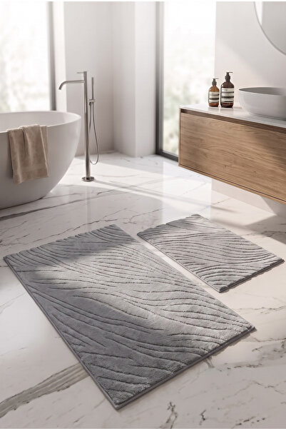 neşe home collection Bathroom Mat Set of 2 |   Machine Washable |   Stain-Res...