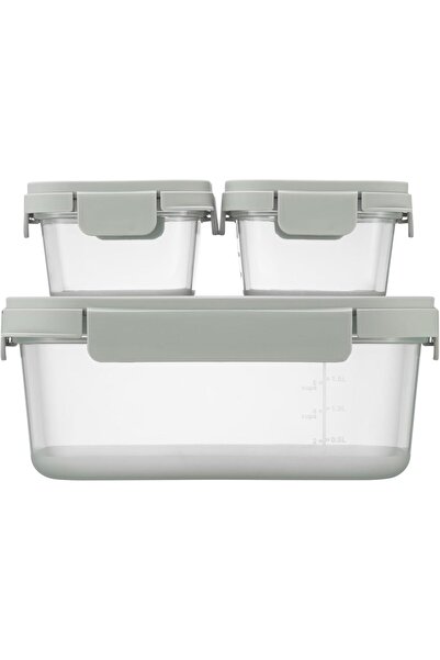 Lock & Lock Nestopia Food Storage Container Set of 3 Pcs, 330(920Ml)*2, Ltn36...