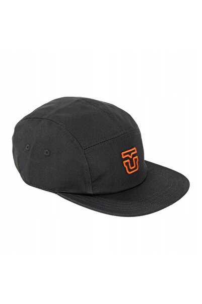 NO BRAND Șapcă de baseball Union 5 panouri negru/portocaliu mărime unică