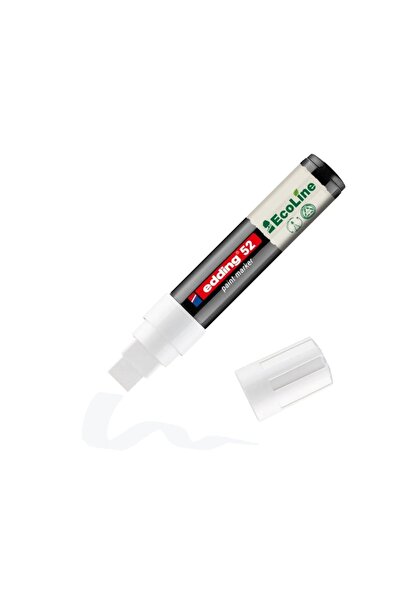 Edding 52 Ecoline Water-Based Full Coverage Painting Marker 15 mm Cut Tip White