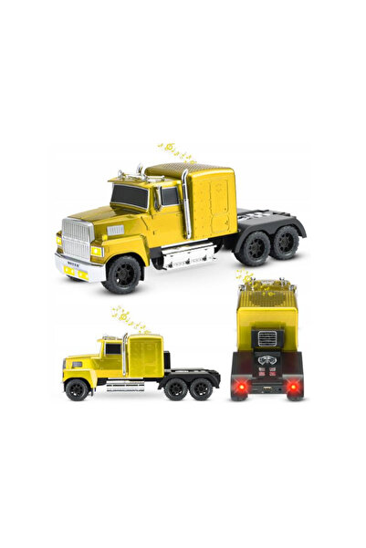 Lamex WS-570 Boxă Bluetooth retro tip camion, 10W, Galben, Radio FM, USB, Afi...