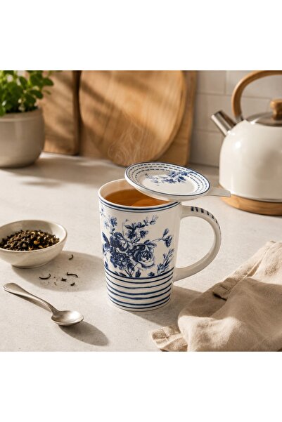 NO BRAND Ceașcă mare din porțelan, 300 ml, pentru cafea și ceai, albă, cadou,...