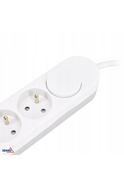 Bemko Prelungitor cu 5 prize + întrerupător + 2x USB (C+A) 1.5mmx2.0m