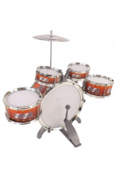 Luxma Set de percuție pentru copii, 5 tobe, scaun cu platou, 2008