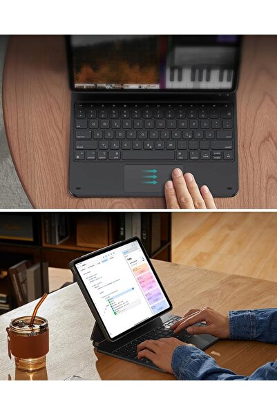 ESR Tastatură pentru iPad Pro 13 " M4, husă magnetică, suport reglabil, QWERTZ