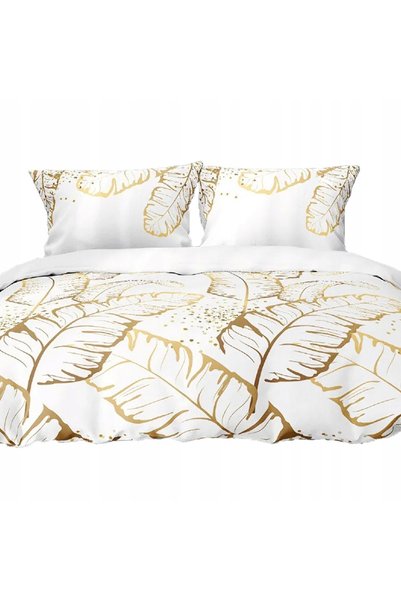 NO BRAND SET DE AȘTERNUTURI 140x200 + 1x FAȚĂ DE PERNĂ 70x80 BUMBAC SATINAT -...