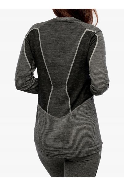 La Sportiva Bluză termică de damă cu mânecă lungă Wool70 Tech - carbon/nor