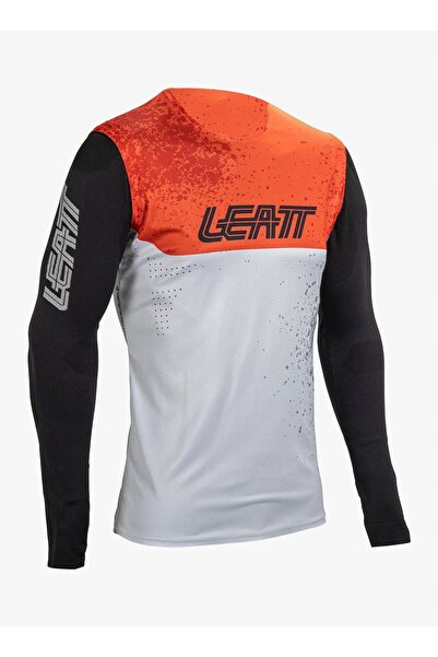 Leatt Bluză de ciclism din jerseu MTB Gravity 5.0 - alb L