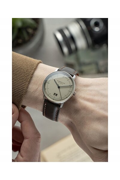 NO BRAND Sternglas Naos Big Date Alabaster Ceas bărbătesc Sternglas-S01-NAG26...