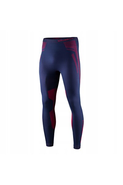 Brubeck Colanți termici Dry Pants - bleumarin/roșu S