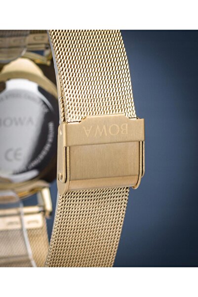 NO BRAND Set cadou BOWA Praha Silver-Gold Mesh 38 (ceas + brățară)