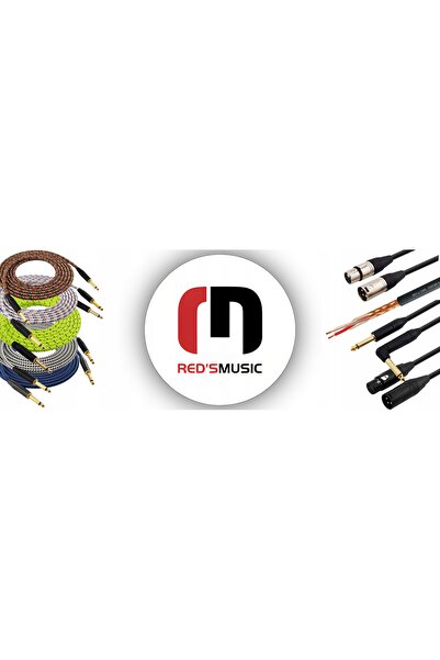 NO BRAND RED'S MUSIC JACK 6.3MM MONO OPLOT CABLU PENTRU CHITARĂ BASS 5 METRI