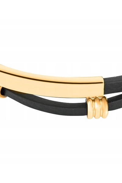 PACIFIC Brățară neagră, accesoriu elegant pentru bărbați