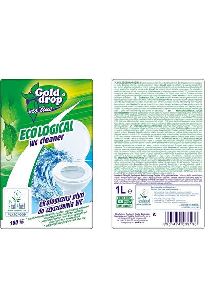 NO BRAND Lichid de toaletă ECOLOGIC pentru sanitare LINIE 1L x 6 bucăți
