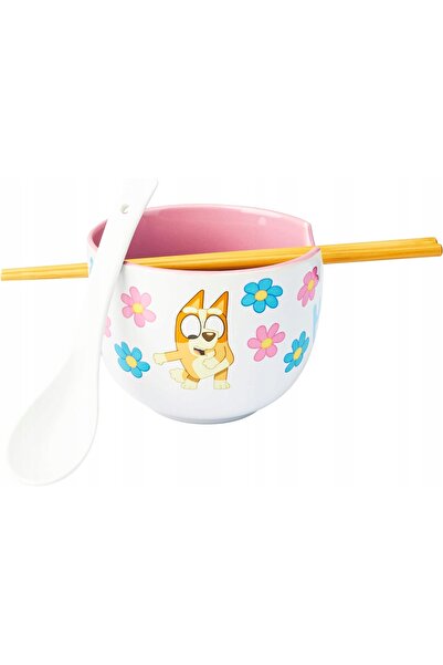 TREND BOL DE RAMEN CU BEȚEȘTI ȘI LINGURIȚE BOL DE RAMEN ROZ CU BEȚEȘTI