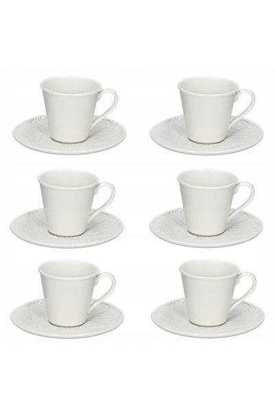 NO BRAND Set de cești de cafea La Porcellana Bianca Bosco 80 ml