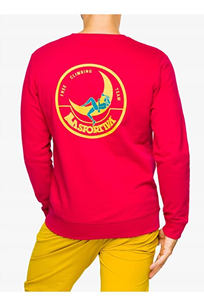 La Sportiva Bluză fără glugă Climbing on the Moon Sweatshirt - fucsia S