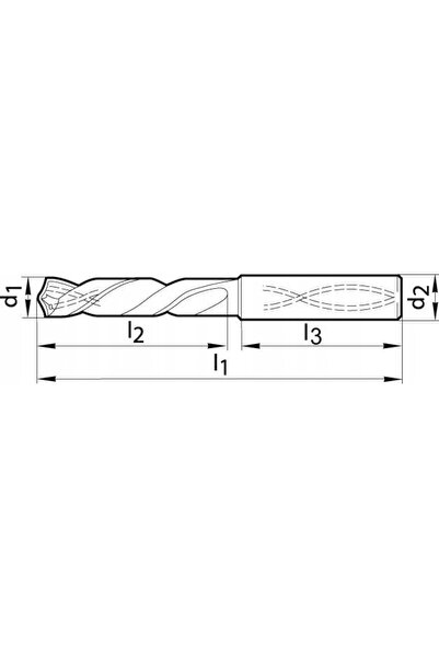 NO BRAND Burghiu pentru gresie SL WN, cu tijă, 6537-HE, 5xD, 20mm, p