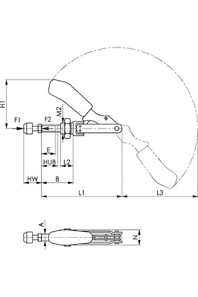Format Dulie pentru găuri de nituire DIN 311 HSS 12,0 mm F