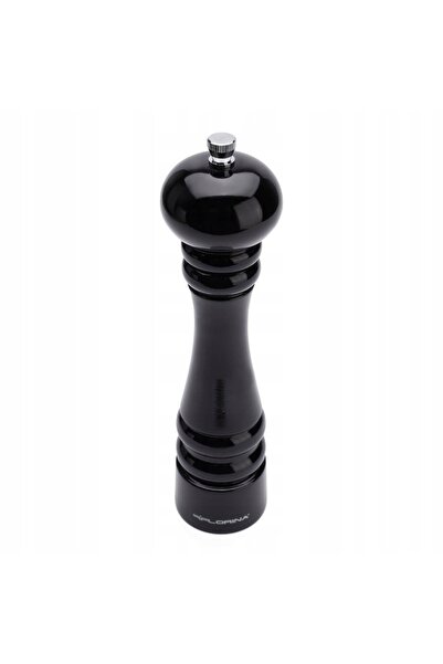 FLORINA Râșniță de condimente clasică 24 cm lemn de fag negru oțel