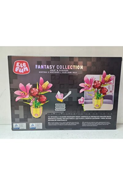 NO BRAND ELEFUN COLECȚIA FLORI CUBURI 3D FLORI ÎN Ghiveci 455 el 015