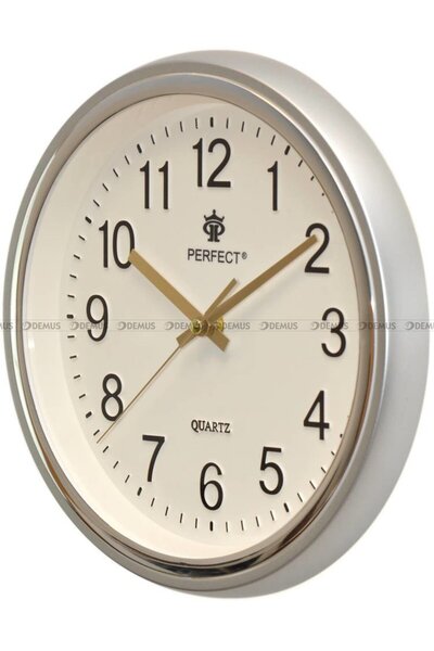 PERFECT PW158 CEAS DE PERETE CU CUARȚ ARGINTIU FLOTANT 27 cm