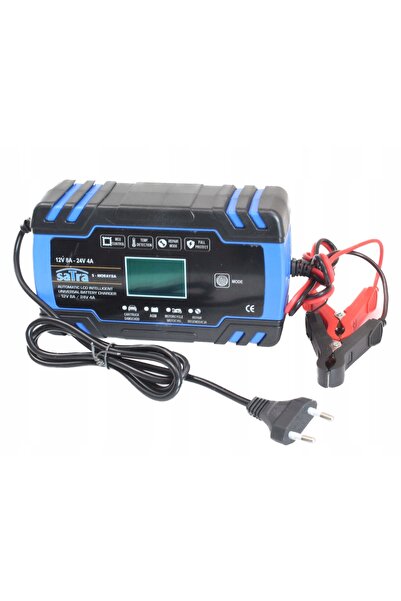 SATRA DREPTIFICATOR ȘI ÎNCĂRCĂTOR AUTOMAT PENTRU BATERII 12V/24V 8A/4A LCD AG...