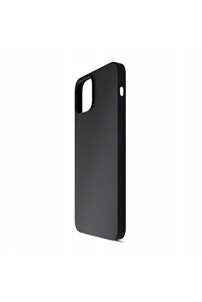 3MK Husă neagră din silicon pentru protecția Apple iPhone 15