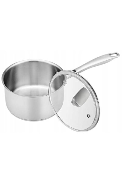 Maestro Oală din oțel inoxidabil cu capac 16 cm, 1.7 l MR-3521-16S