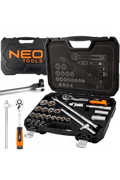 NEO Tools Set de chei 25 piese Piulițe cu buton 1/2 " 10-205 KPL
