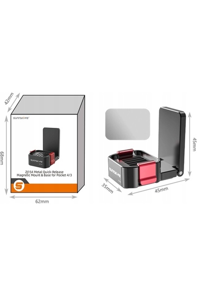 SunnyLife SUPORT MAGNETIC MULTIFUNCȚIONAL DE 1/4 " PENTRU DJI OSMO POCKET 3/4