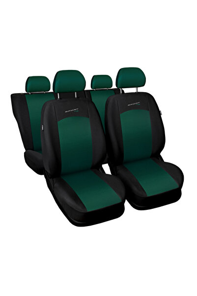 NO BRAND Huse pentru scaune SPORT LINE, de culoare verde, pentru HYUNDAI i20