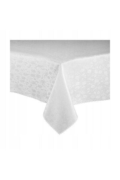 NO BRAND 140X220 Țesătură de bumbac albă brodată