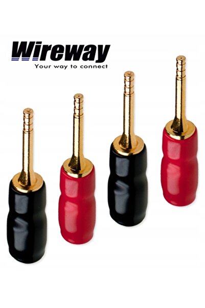 NO BRAND WTYK Mufe banană tip pin pentru difuzor, 2 bucăți WIREWAY PARA