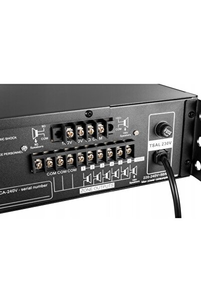 NO BRAND TAGA HARMONY TCA-240V MIXER AMPLIFICATOR 6 ZONE 240W 100V NEGRU