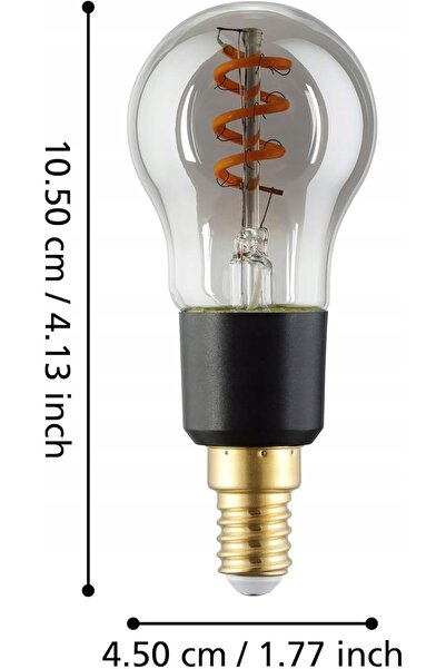 Eglo Bec LED inteligent CONNECT.Z E14, vintage, din sticlă fumurie