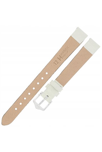 NO BRAND HIRSCH Wild Calf M - 12 mm - Alb - Curea de ceas din piele