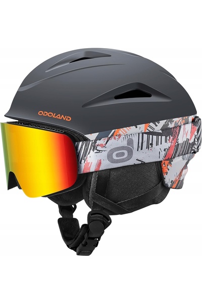 NO BRAND CĂȘTĂ DE SCHI ȘI SNOWBOARD CU OCHELARI DE PROTECȚIE, PROTECȚIE UV, O...
