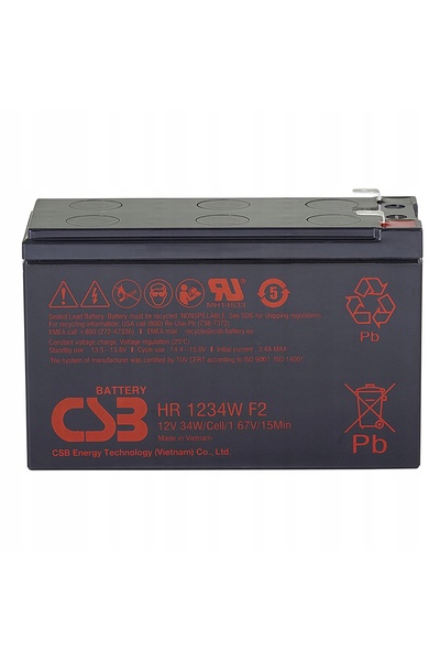 NO BRAND Baterie etanșă AGM VRLA CSB 12V 9Ah HR1234W F2 pentru alimentare de ...
