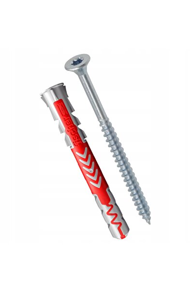 Fischer Știfturi tip diblu Duopower 6x50 + șuruburi 4,5x70mm 100 bucăți cu ca...