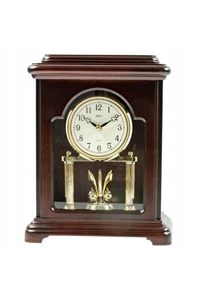 adler 22141 - 20x25cm - NUT - Ceas de șemineu din lemn