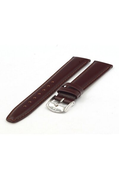NO BRAND HORIDO 0077 - MARO ÎNCHIS - 19mm - Curea de ceas din piele texturată
